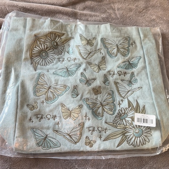 Taylor Swift Debut Tote Bag Butterflies Embroidered...